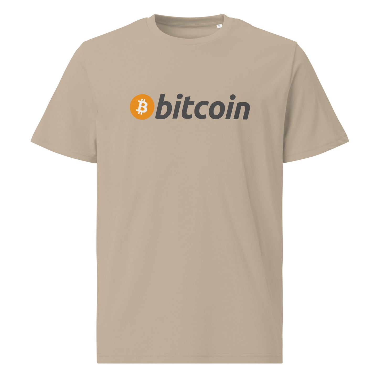 Bitcoin logo and text